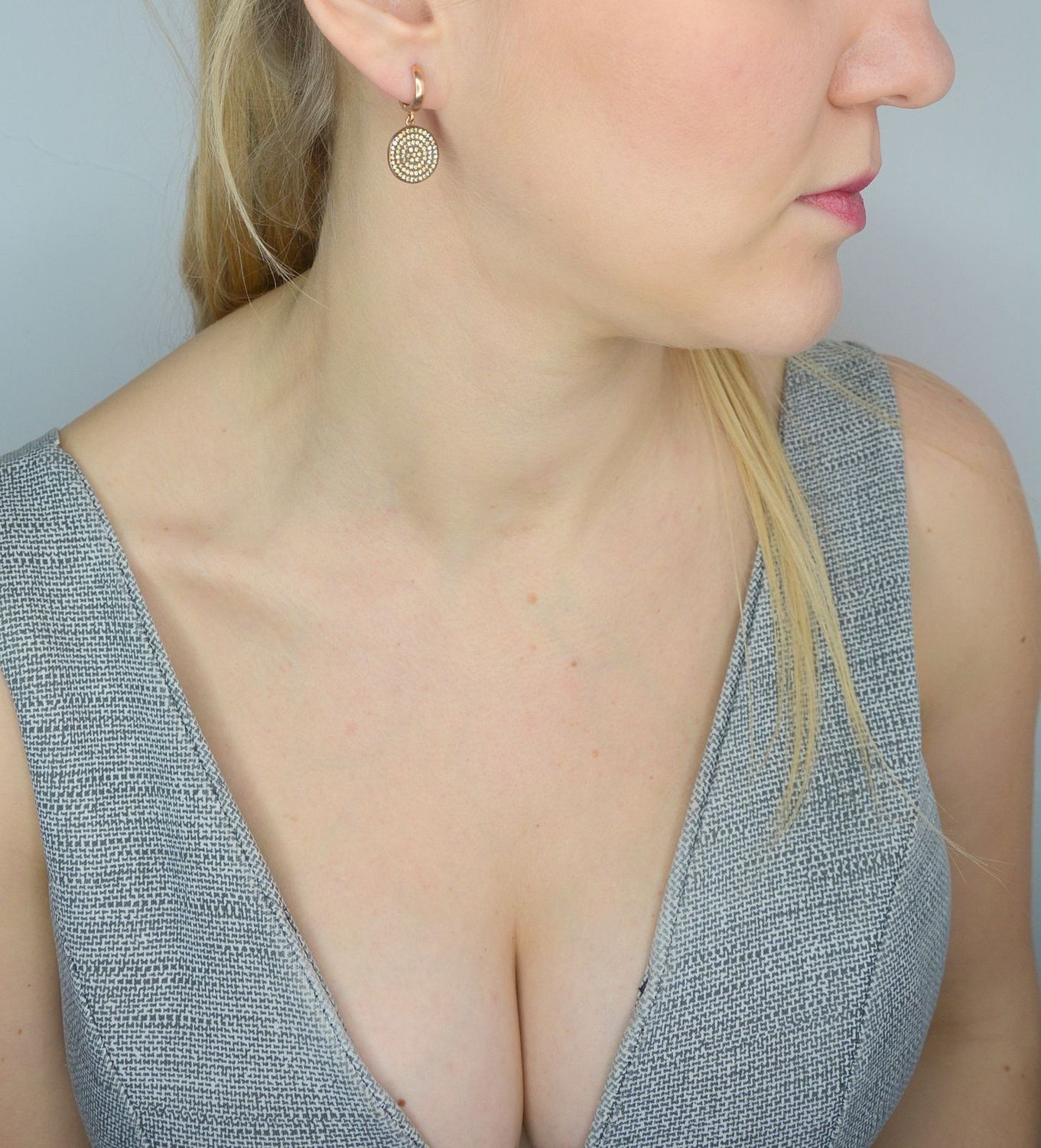 Srebrne kolczyki wiszące koła szampańskie cyrkonie DIA-KLC-2841-925.jpg