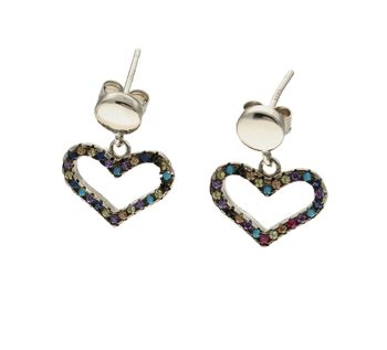 Kolczyki srebrne wiszące serca 'Multikolor' DIA-KLC-2957-925 ✓Srebrne kolczyki w Sklepie z Biżuterią zegarki-diament.pl✓Piękne i Eleganckie Kolczyki dla Kobiet✓Prawdziwe Srebro✓Darmowa wysyłka✓ Zapraszamy do sklepu Jubilerskie.jpg