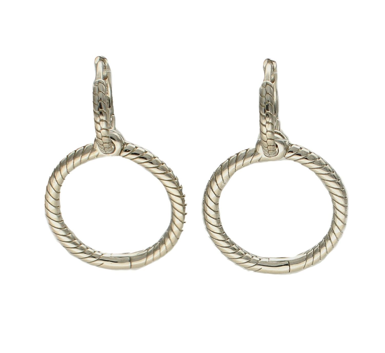 Kolczyki srebrne wiszące Podwójne koła DIA-KLC-299562C00-925.  Nietypowe koła. Kolczyki owalne.  Kolczyki klasyczne. Kolczyki na prezent. Ozdobne kółeczka . Proste kolczyki. Biżuteria na prezent..jpg