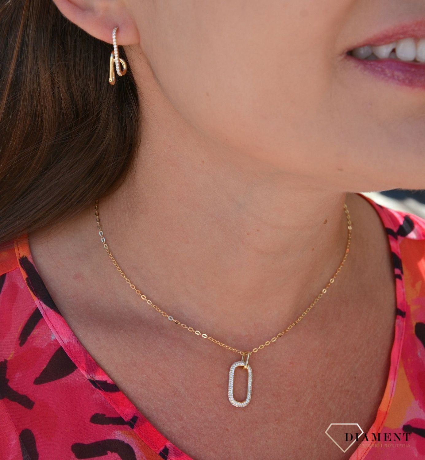 Srebrne kolczyki efektowny wzór z cyrkonią DIA-KLC-3016-925.jpg