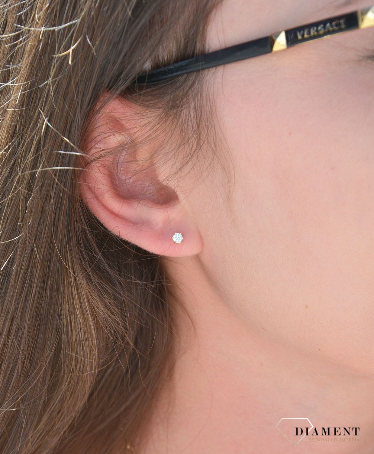 Kolczyki srebrne pozłacane cyrkonie na wkręt DIA-KLC-3076Z-925 ✅.jpg