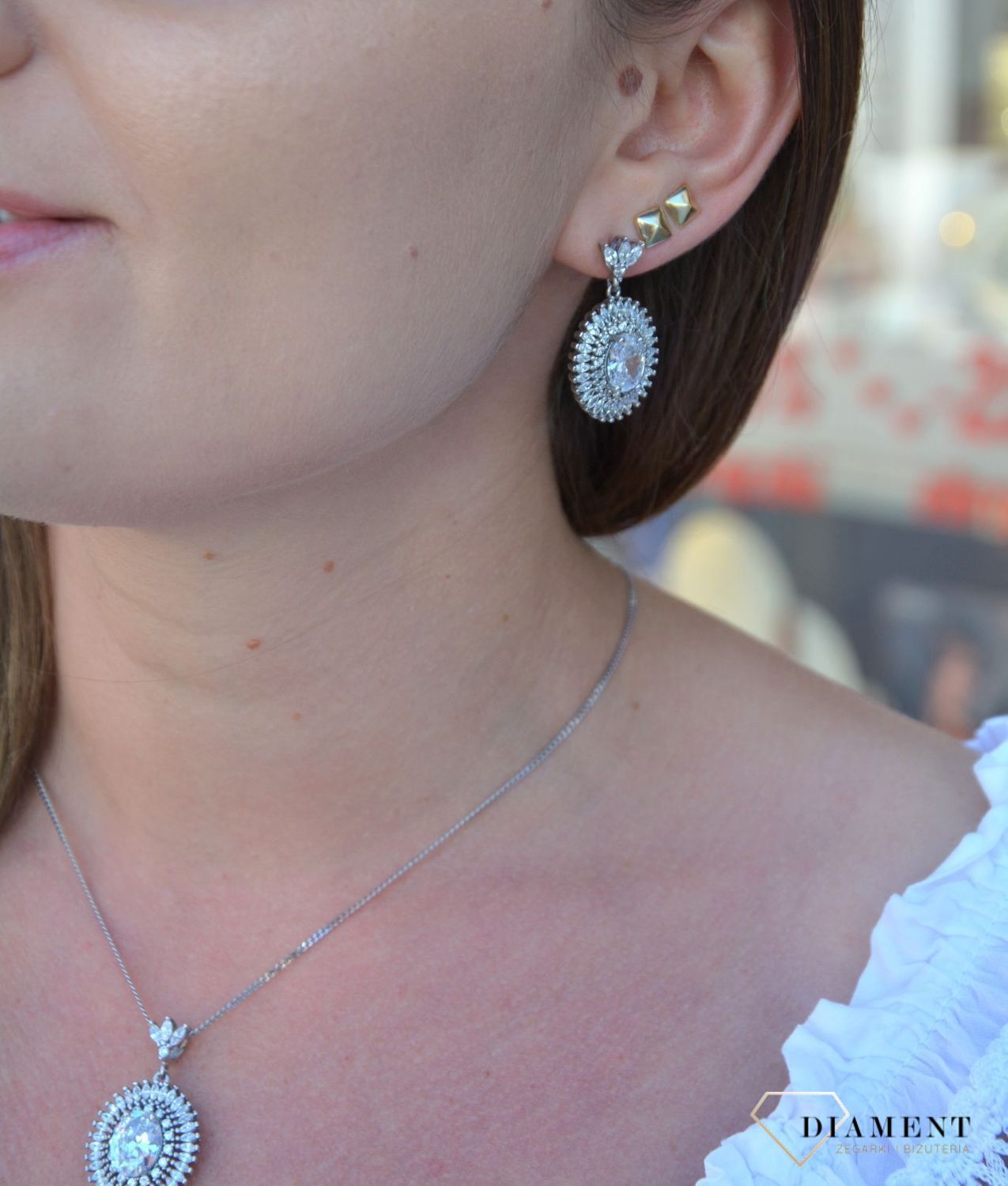 Srebrne kolczyki wiszące duża cyrkonia DIA-KLC-3085-925.jpg