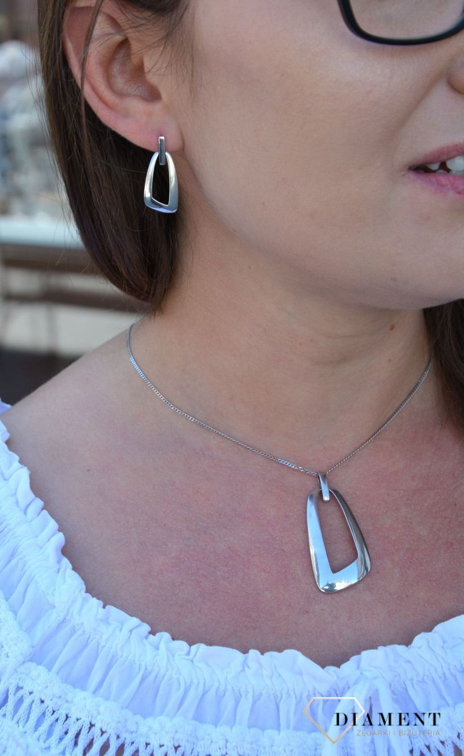 Srebrne kolczyki geometryczny kształt DIA-KLC-30910925.jpg