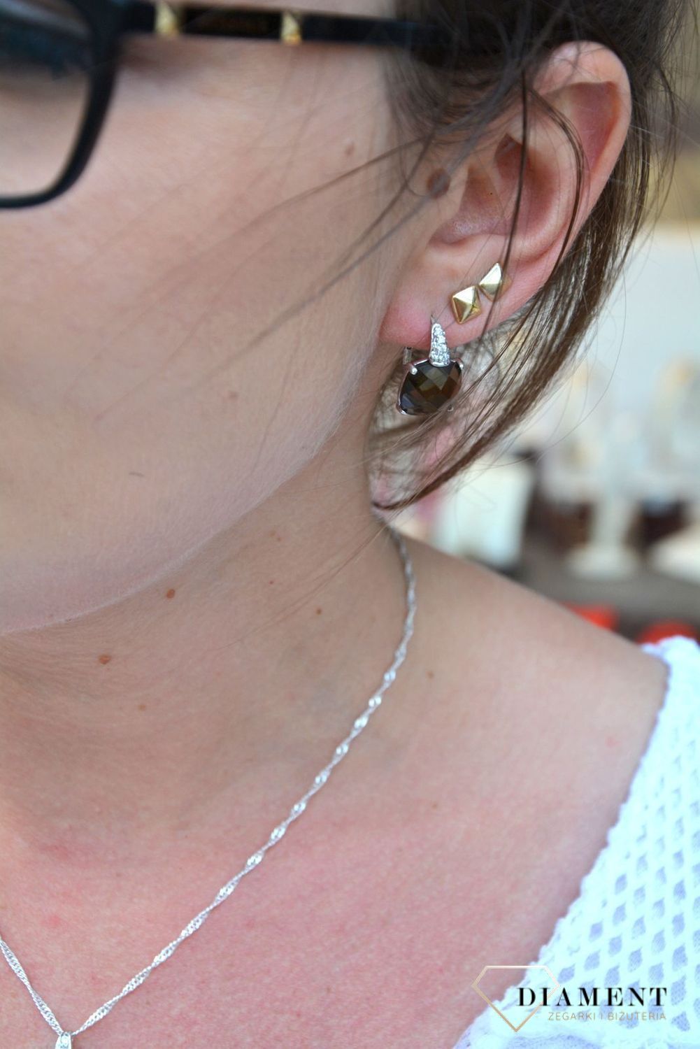 Srebrne kolczyki z żółtym topazem DIA-KLC-3257-925.jpg