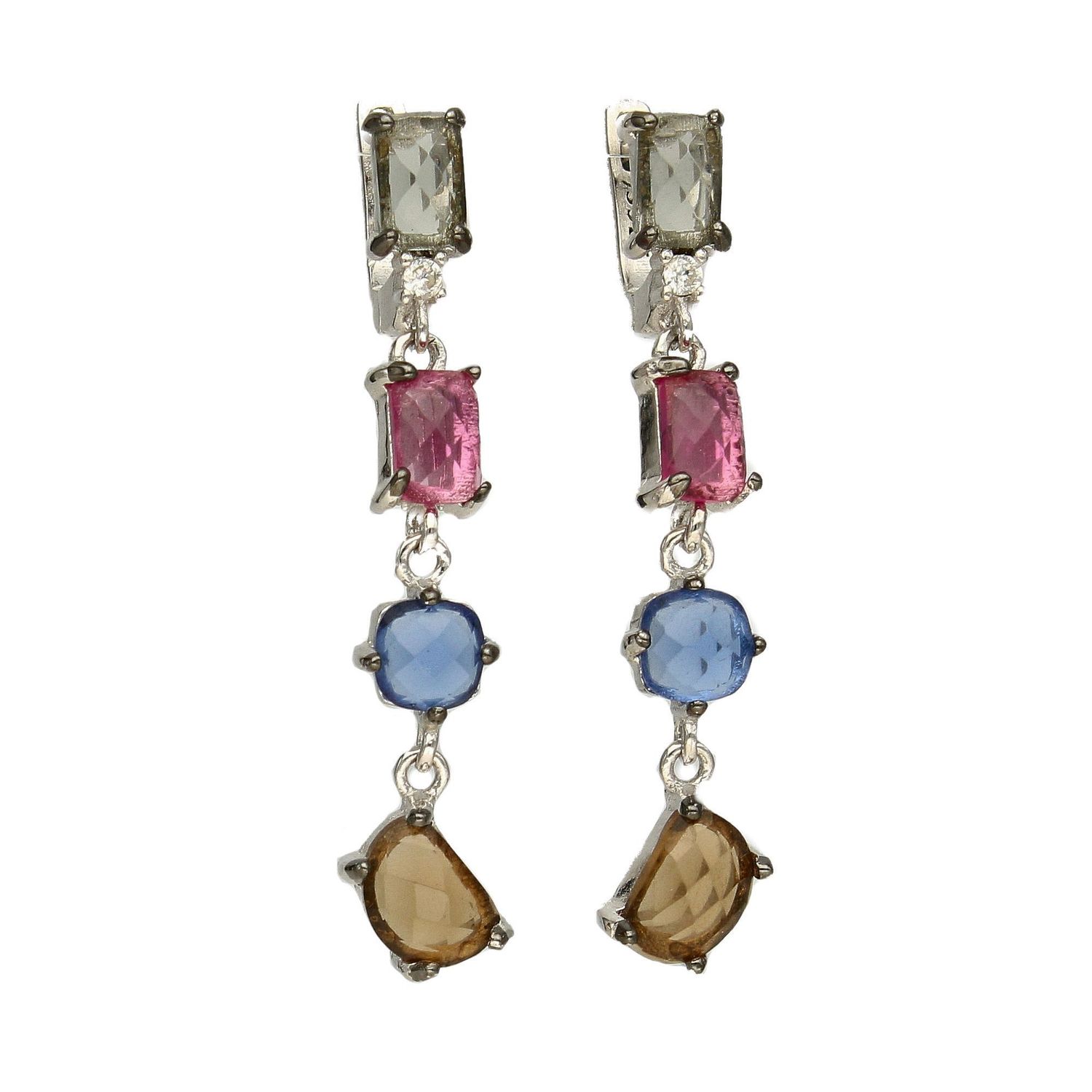 Srebrne kolczyki z kolorową cyrkonią DIA-KLC-3258-925.jpg