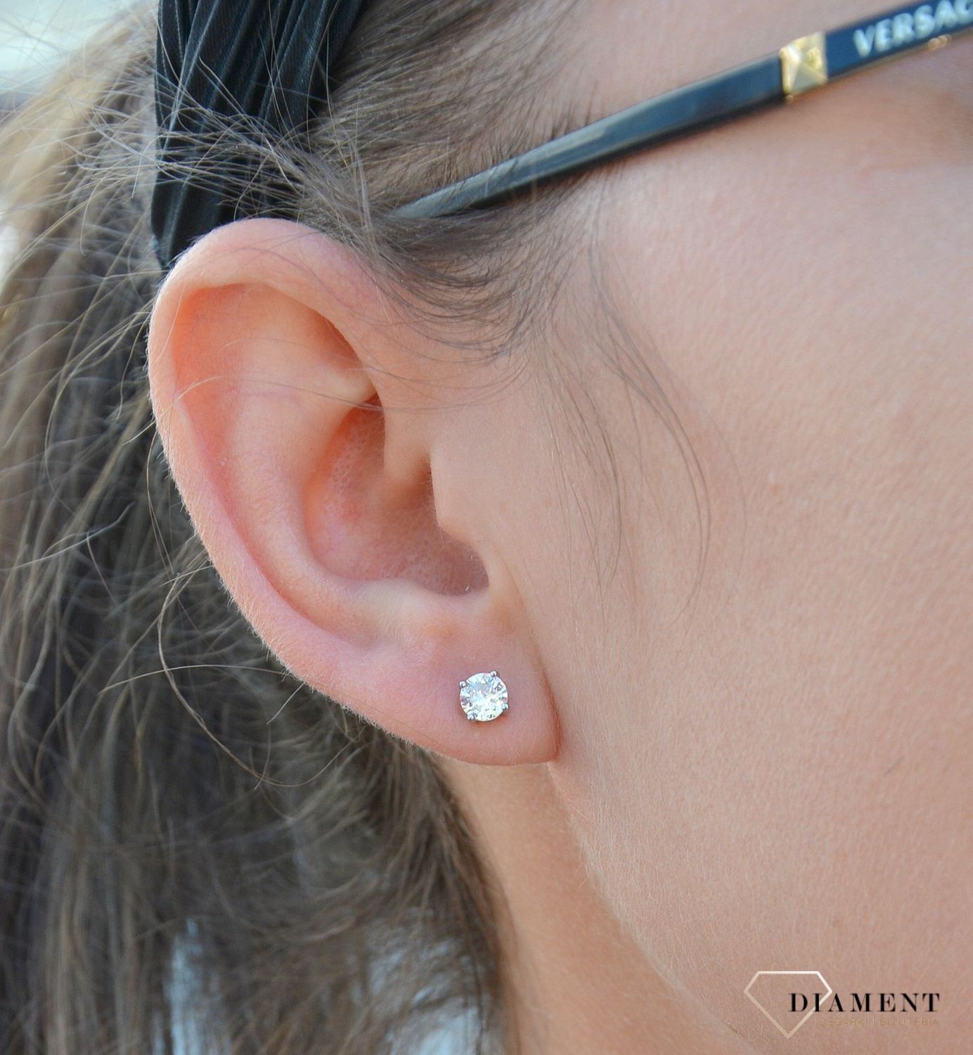 Srebrne kolczyki przy uchu błyszczące cyrkonie DIA-KLC-3503-925.jpg