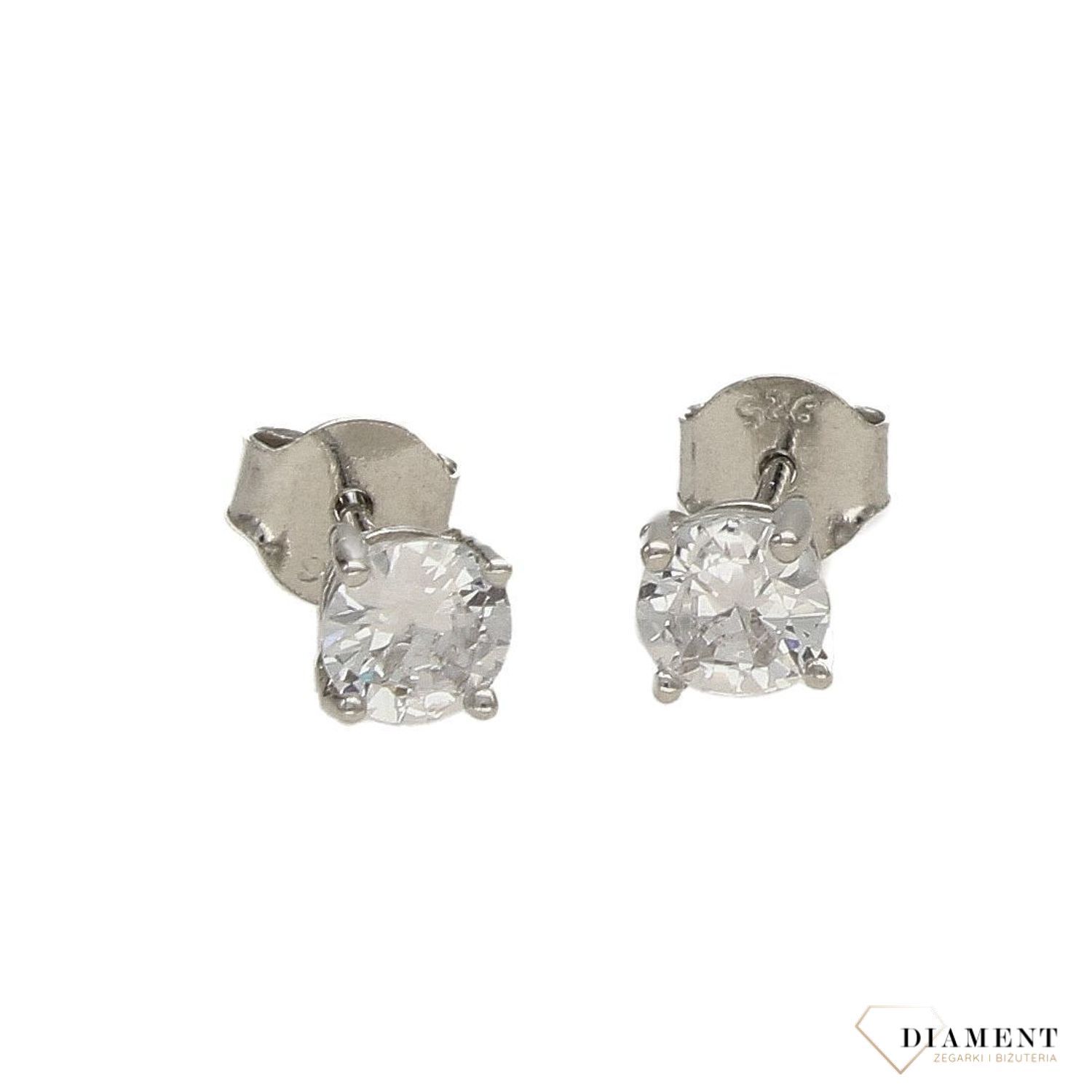 Srebrne kolczyki przy uchu błyszczące cyrkonie DIA-KLC-3503-925.jpg