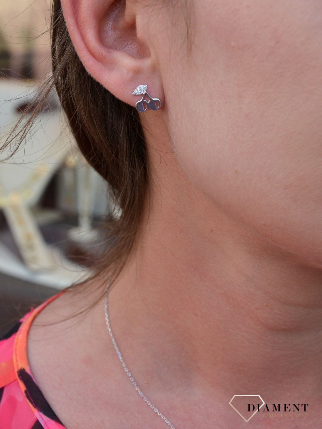 Srebrne kolczyki gładkie w kształcie wisienek DIA-KLC-3510-925.jpg