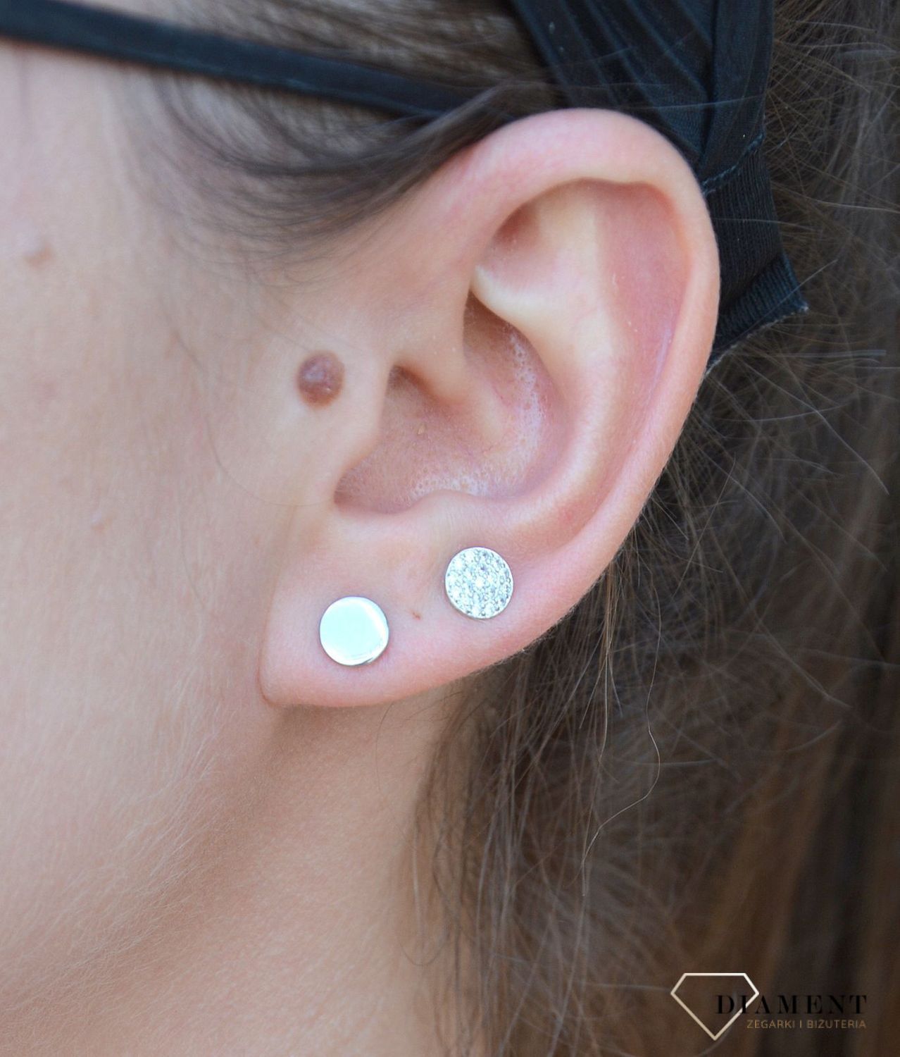 Srebrne kolczyki gładkie kółka i kółka z cyrkonią DIA-KLC-3512-925.jpg