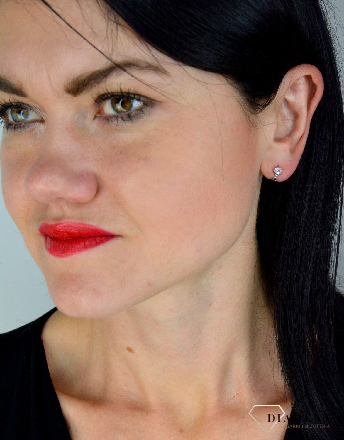 Malutkie, srebrne kolczyki dla dziecka kółka z cyrkonią DIA-KLC-3516-925.jpg