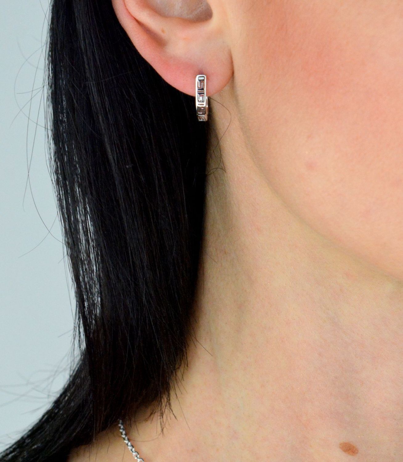 Srebrne kolczyki owalne z drogą Grecką DIA-KLC-3518-925.jpg