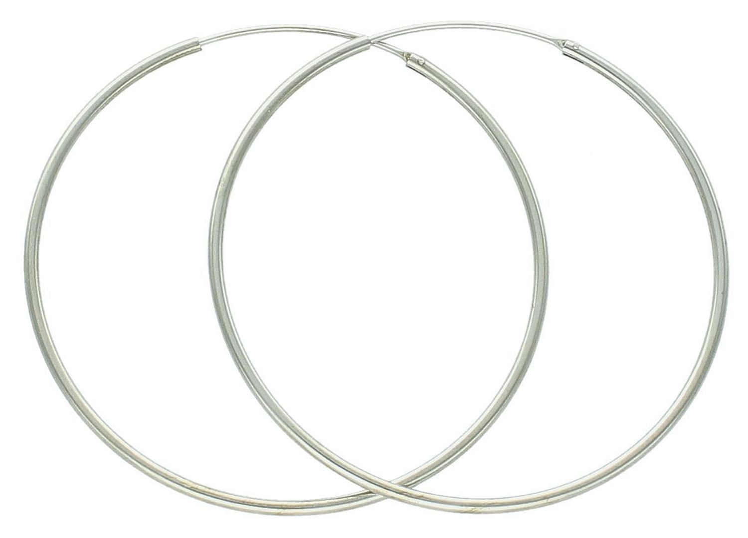 Kolczyki kółka srebrne 5cm 925 DIA-KLC-3526-925 Kolczyki srebrne damskie koła 5 cm  ✅ Kolczyki srebrne koła o średnicy 5 cm. ✅ Klasyczne kolczyki pasujące do każdej stylizacji. ✅ 1.jpg