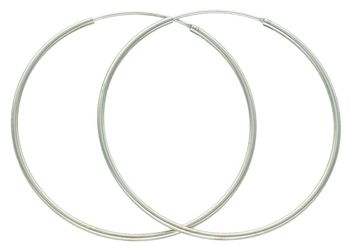 Kolczyki kółka srebrne 5cm 925 DIA-KLC-3526-925 Kolczyki srebrne damskie koła 5 cm  ✅ Kolczyki srebrne koła o średnicy 5 cm. ✅ Klasyczne kolczyki pasujące do każdej stylizacji. ✅ 1.jpg