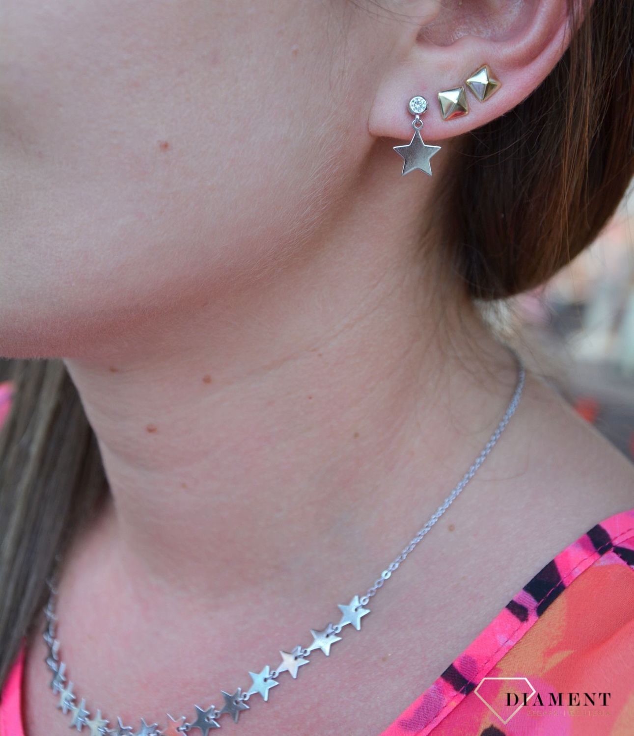 Srebrne kolczyki wiszące gwiazdki DIA-KLC-3535-925.jpg