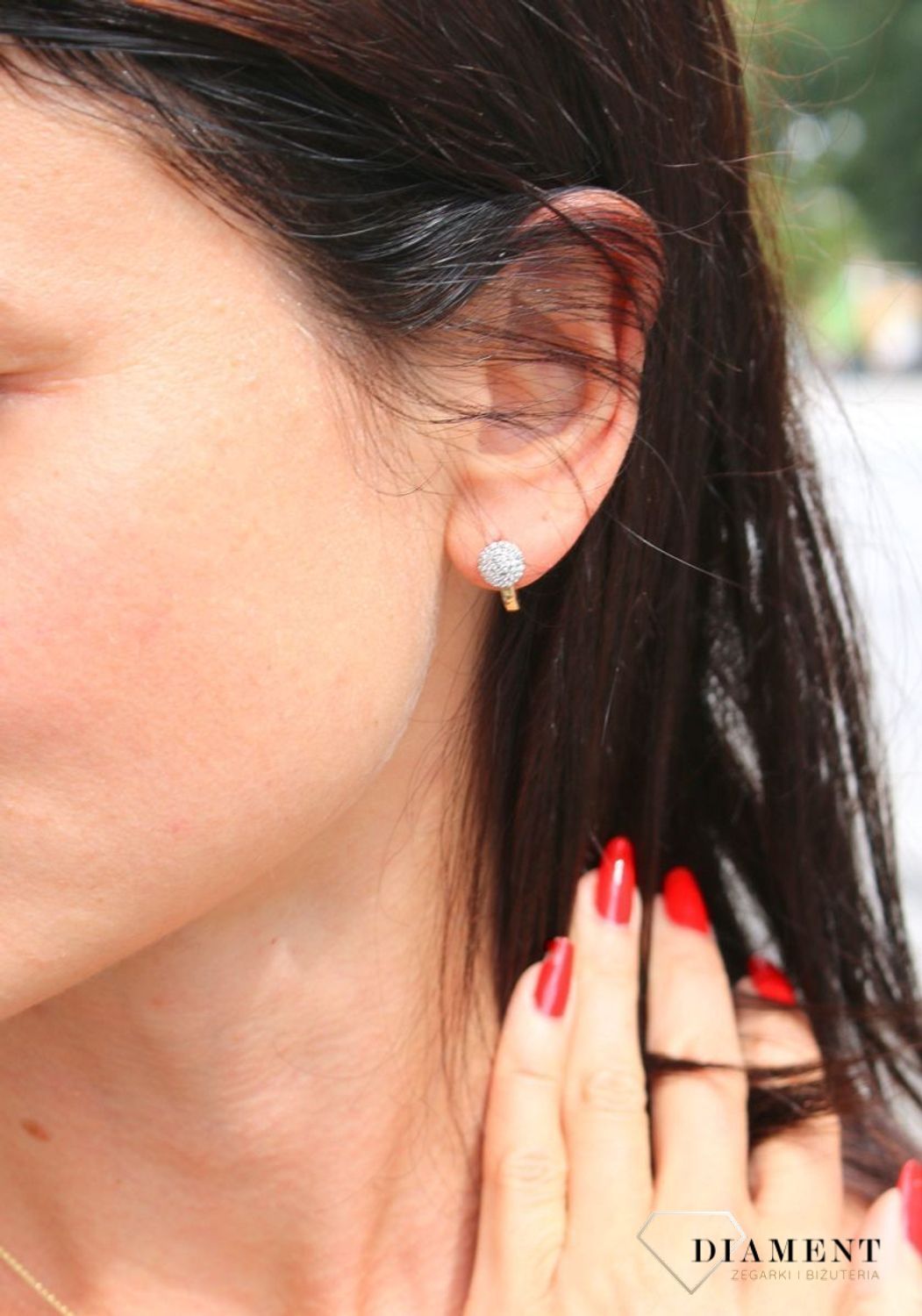 Złote kolczyki dla dziewczynki 375 kółka z cyrkonią DIA-KLC-3651-375.jpg