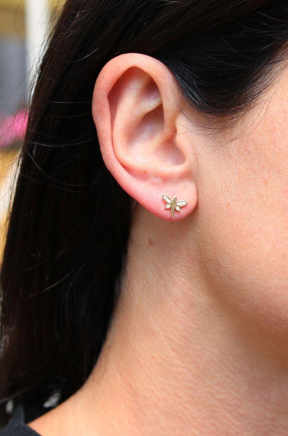 Złote kolczyki 375 ważka z cyrkonią DIA-KLC-3656-375.jpg