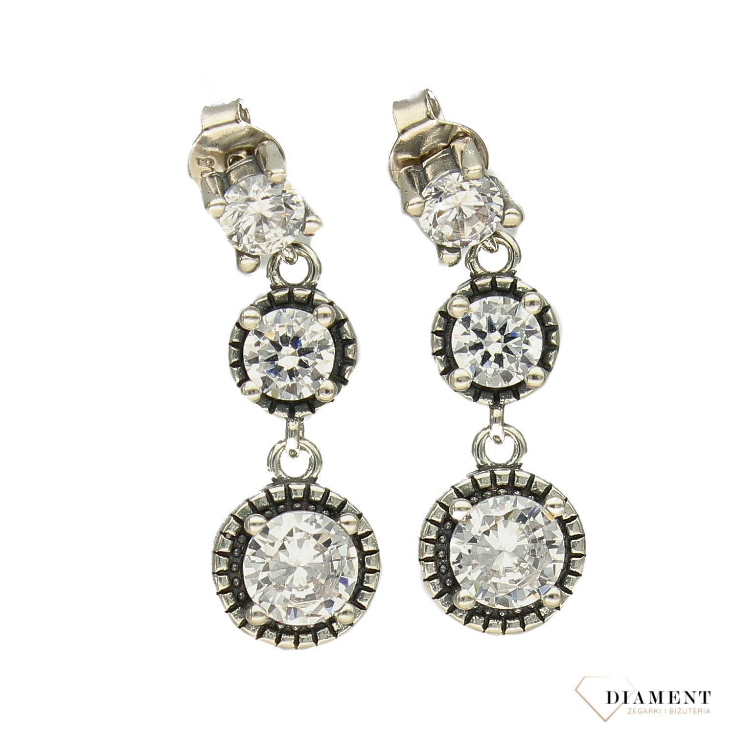 Srebrne kolczyki wiszące cyrkonie DIA-KLC-3790-925.jpg