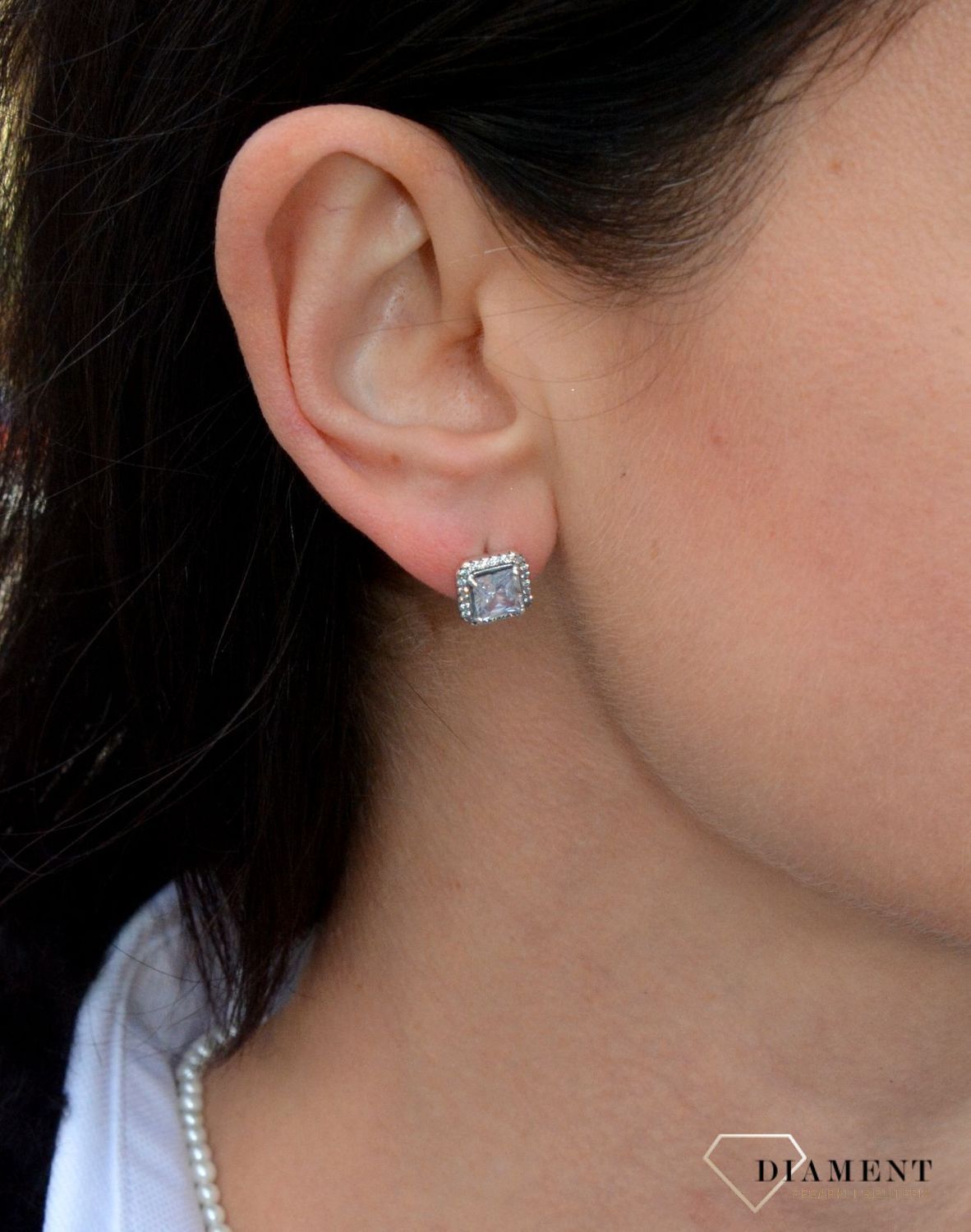 Srebrne kolczyki w kształcie kwadratu z cyrkonią DIA-KLC-3799-925.png