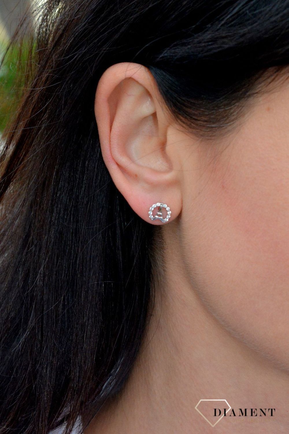 Srebrne kolczyki przy uchu ozdobione cyrkonią DIA-KLC-3804-925.png