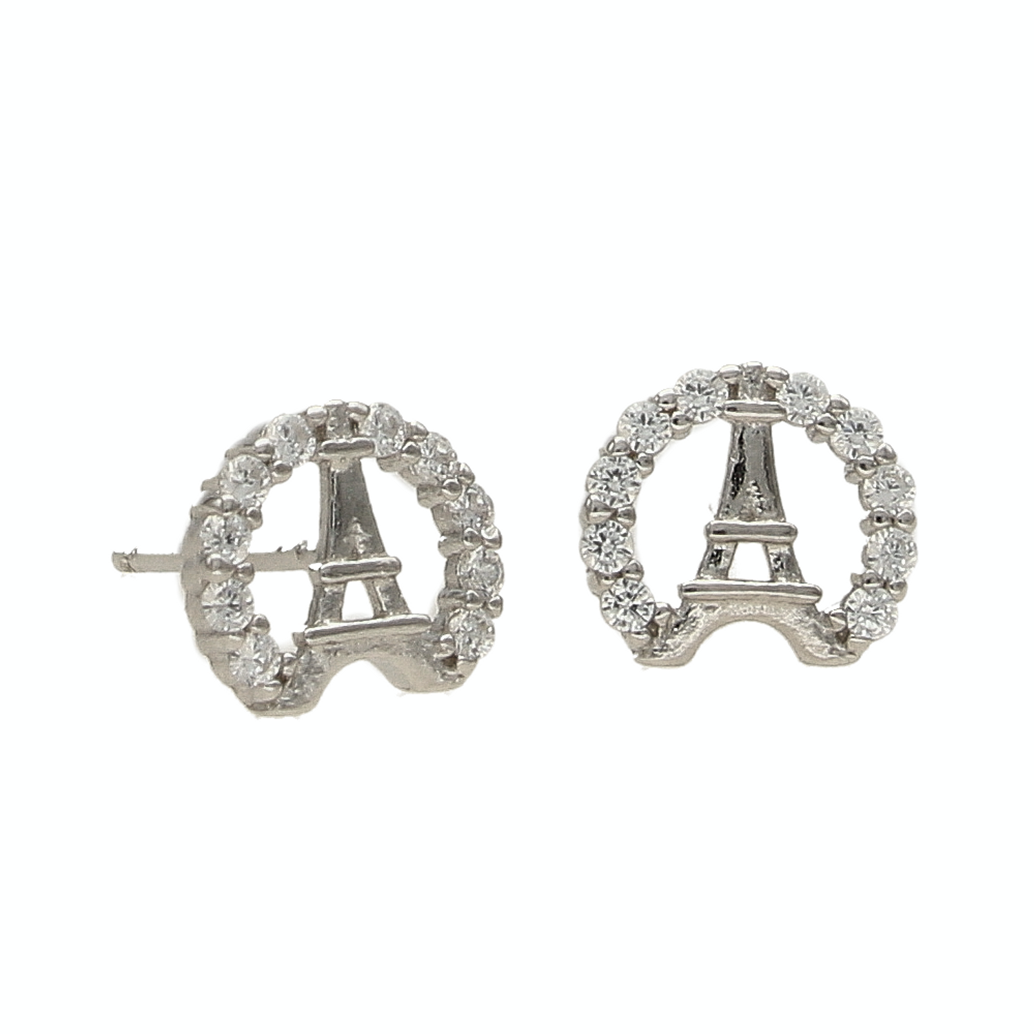 Srebrne kolczyki przy uchu ozdobione cyrkonią DIA-KLC-3804-925.png