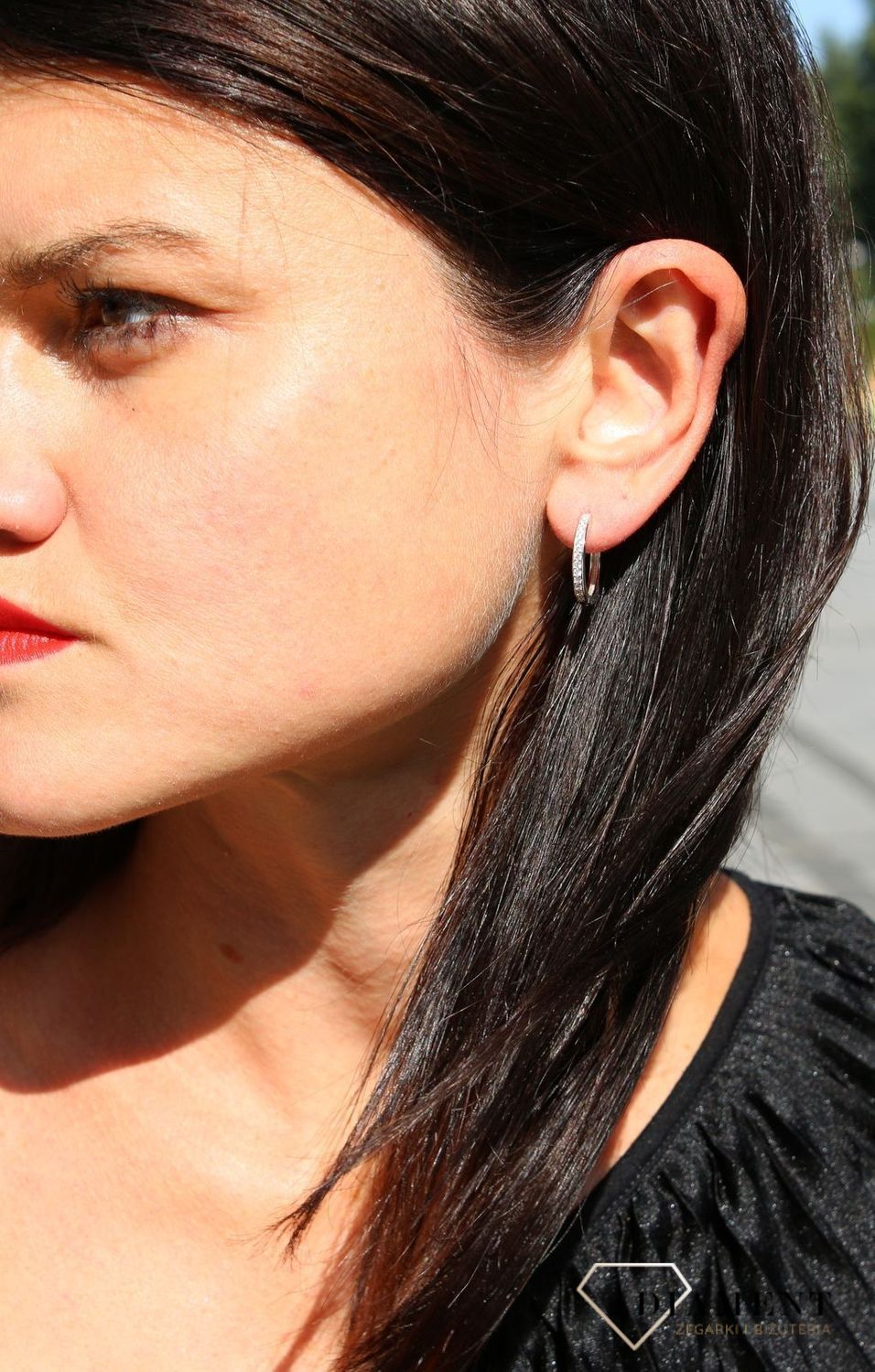 Srebrne kolczyki koła z białą cyrkonią DIA-KLC-3808-925.jpg