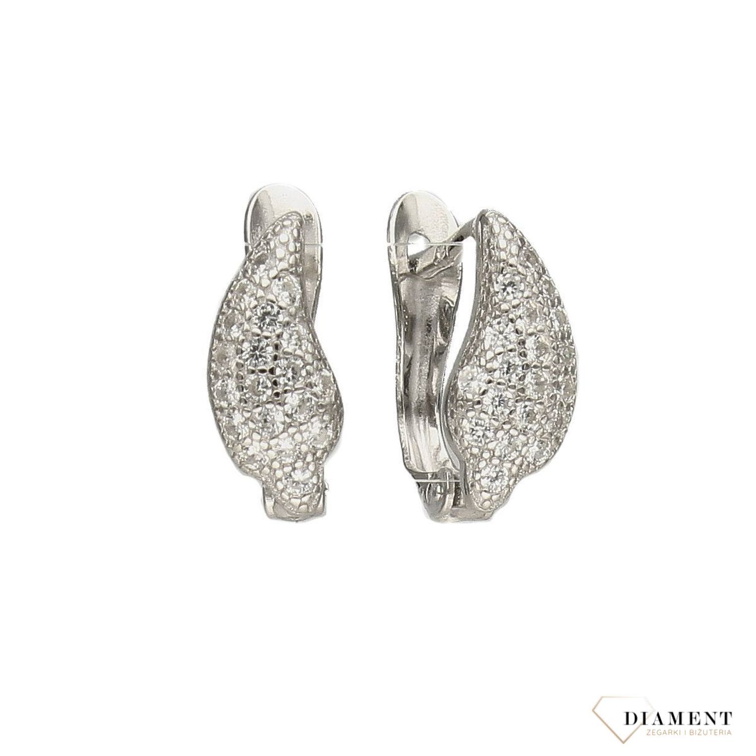 Srebrne kolczyki z błyszczącą cyrkonią DIA-KLC-3812-925.jpg