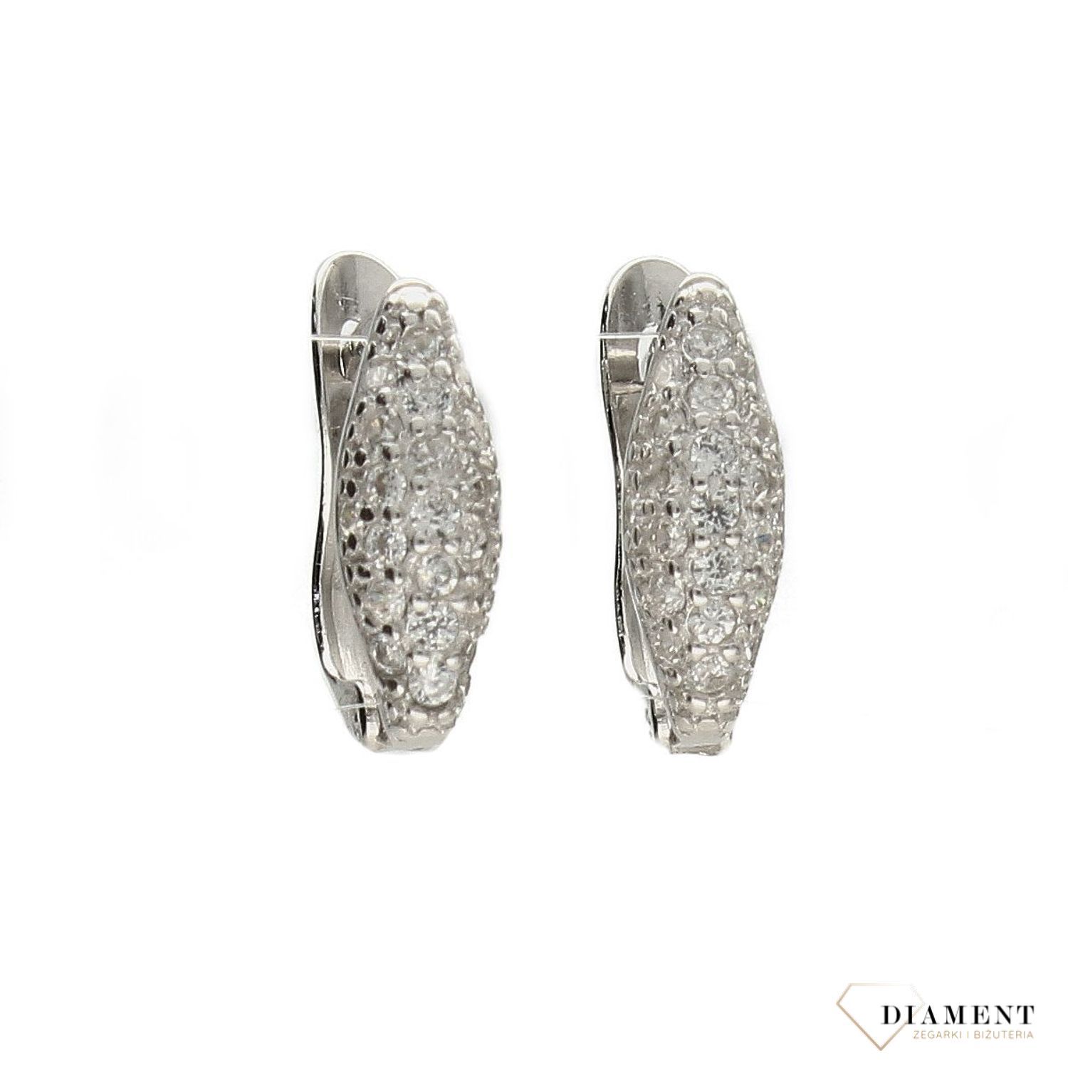 Srebrne kolczyki delikatne z błyszczącą cyrkonią DIA-KLC-3816-925.jpg