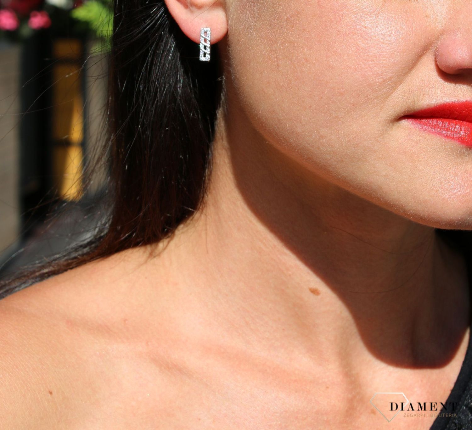 Srebrne kolczyki prostokąt z cyrkonią DIA-KLC-3819-925.jpg