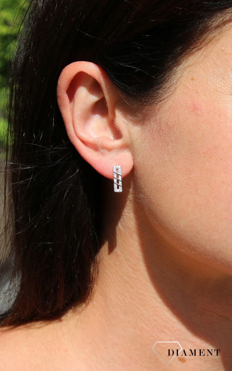 Srebrne kolczyki prostokąt z cyrkonią DIA-KLC-3819-925.jpg