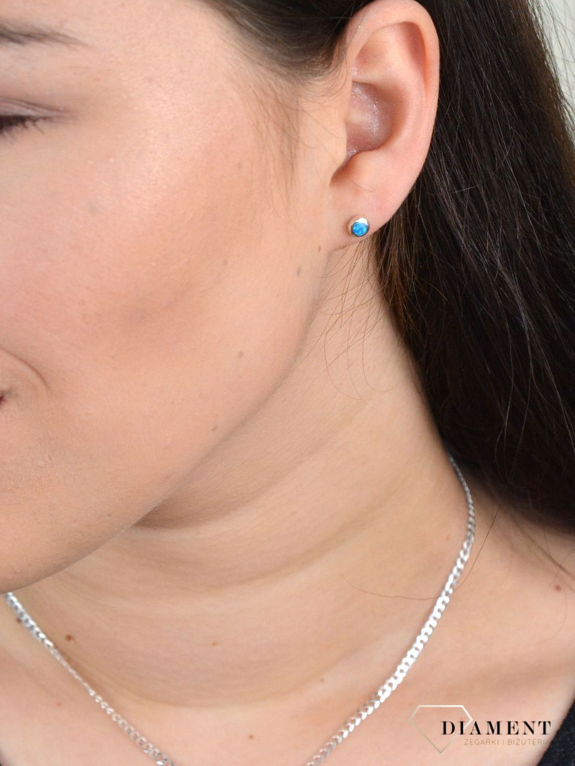 Srebrne kolczyki opal w srebrnej oprawie DIA-KLC-3912-925.jpg