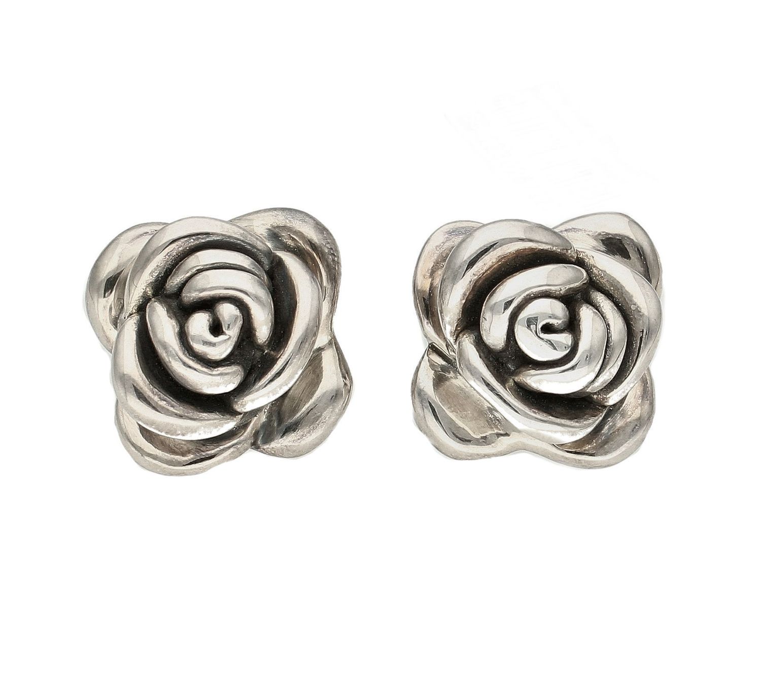 Srebrne kolczyki 'Kwitnąca róża' DIA-KLC-3919-925. Srebrne kolczyki Róże wykonano z najwyższej jakości srebra próby 925. Srebro to kruszec od wielu lat symbolizującego odwagę, harmonię oraz energię. Biżuteria będzie efektowni.jpg