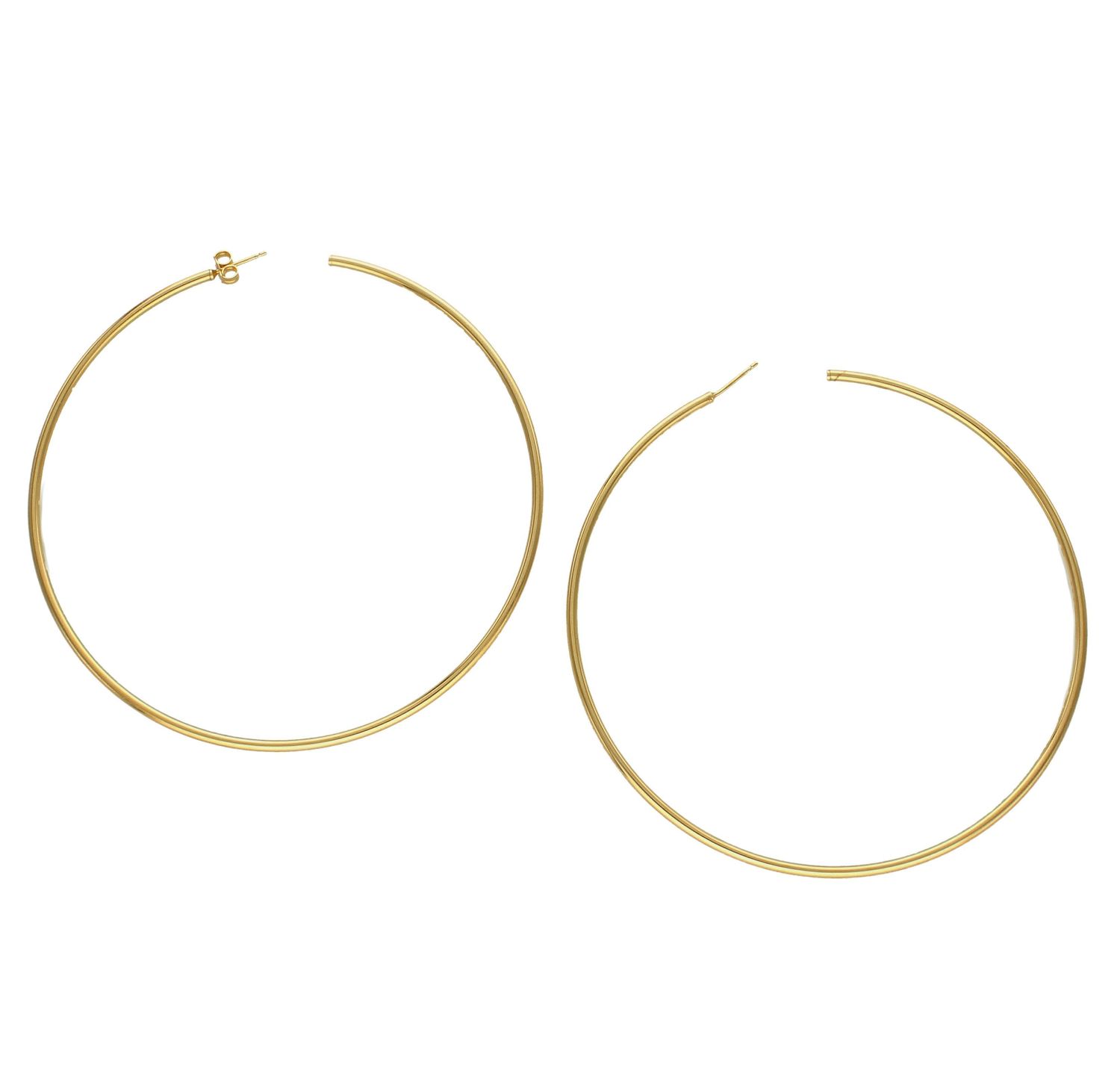 Kolczyki srebrne 'Duże, złote koła' DIA-KLC-3970-925 8,2 cm.jpg