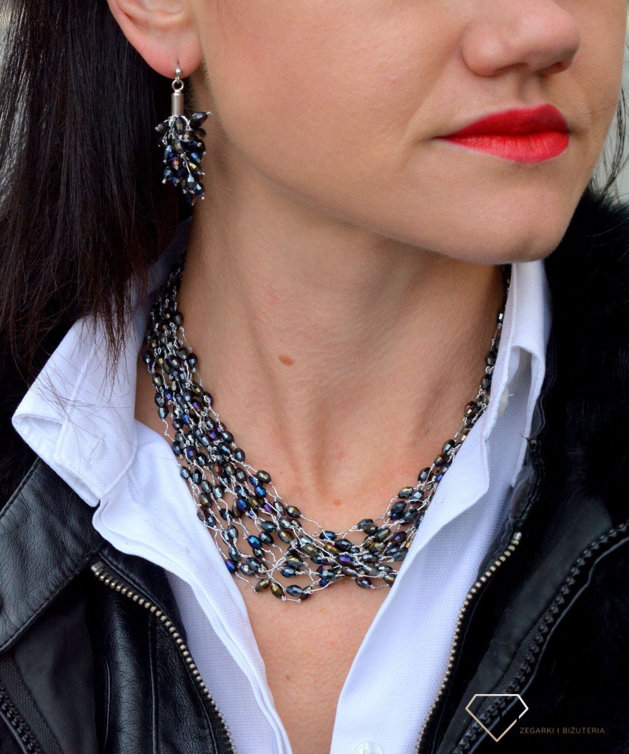 Kolczyki damskie z kamieni naturalnych obsydian DIA-KLC-4026-925.jpg