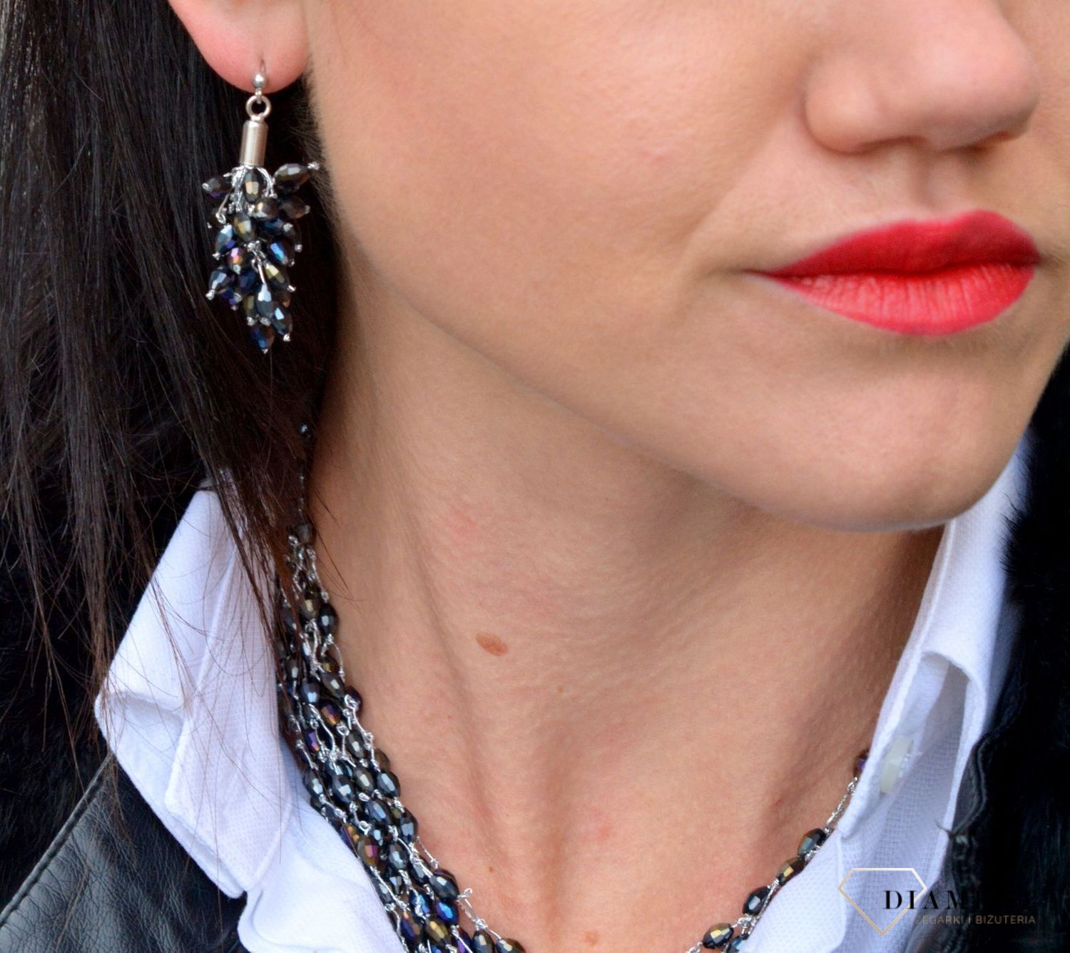 Kolczyki damskie z kamieni naturalnych obsydian DIA-KLC-4026-925.jpg