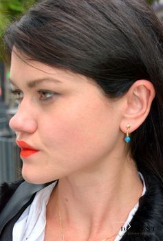 Srebrne kolczyki z kamieniami naturalnymi lapatyt i hematyt tytanowany DIA-KLC-4087-925. Srebrne kolczyki pozłacane z wiszącą ozdobą w postaci kamieni naturalnych lapatyt i hematyt tytanowany (2).JPG