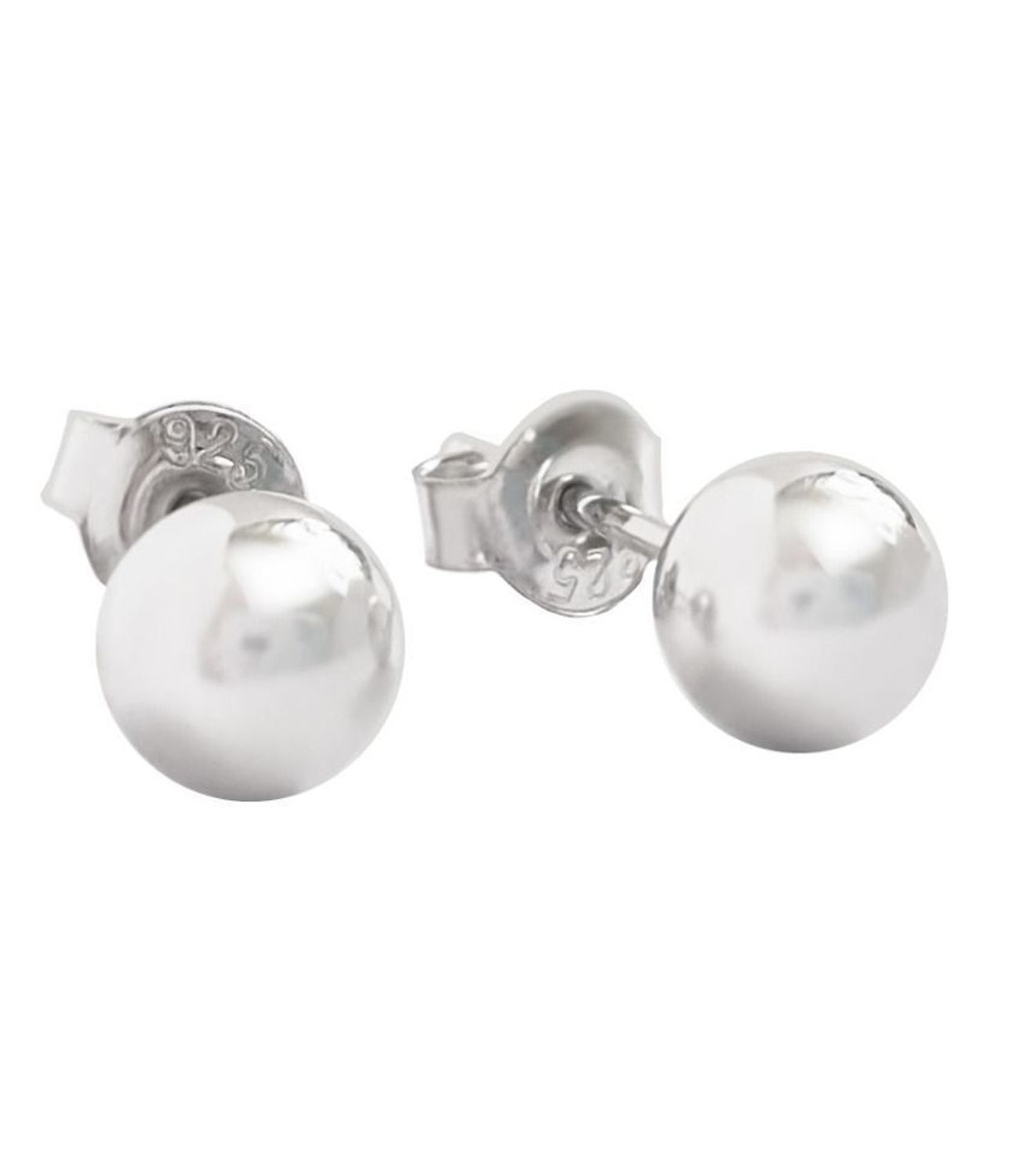 Srebrne kolczyki kulki 925 8 mm na wkrętki DIA-KLC-4148-925. Srebrne kolczyki.  Kolczyki zostały wykonane z najwyższej jakości srebra próby 925.jpg