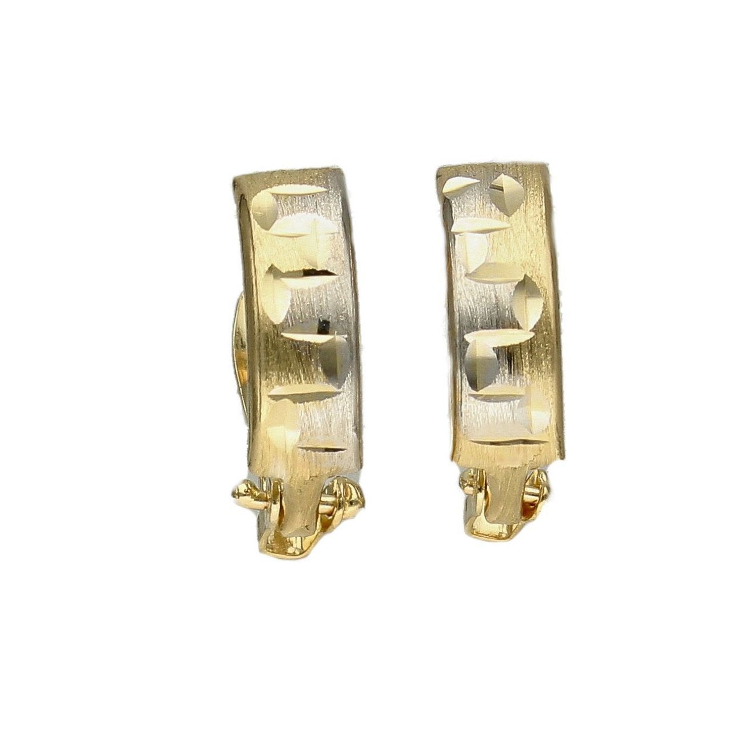 Złote kolczyki z ozdobnym wzorem białe złoto DIA-KLC-4205-585.jpg