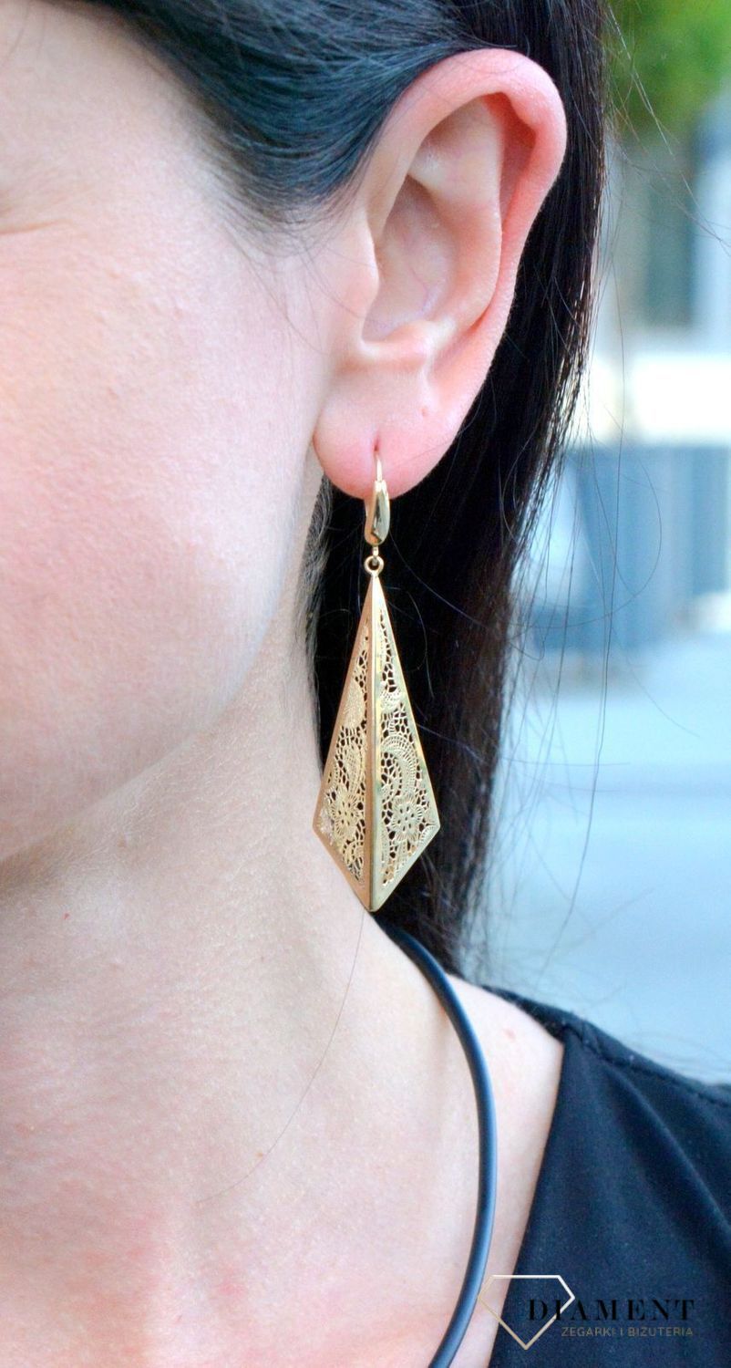 Złote kolczyki duże ażurowe blaszki DIA-KLC-4290-585.jpg
