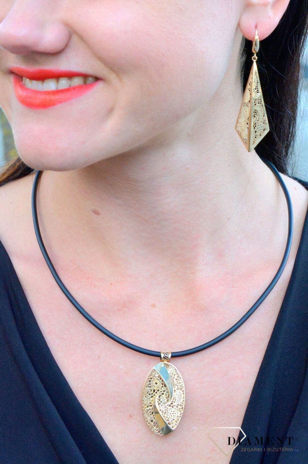 Złote kolczyki duże ażurowe blaszki DIA-KLC-4290-585.jpg