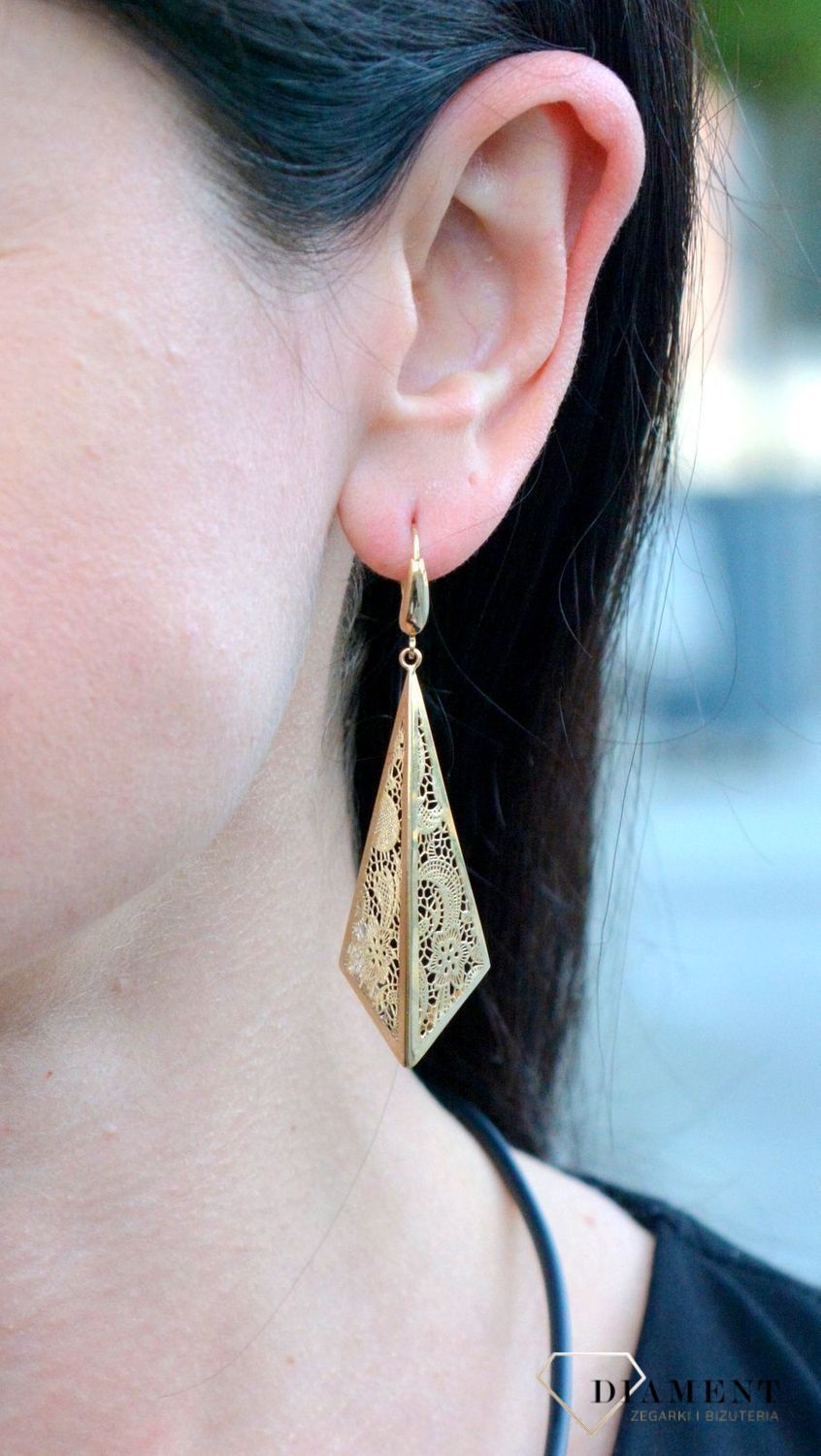 Złote kolczyki duże ażurowe blaszki DIA-KLC-4290-585.jpg
