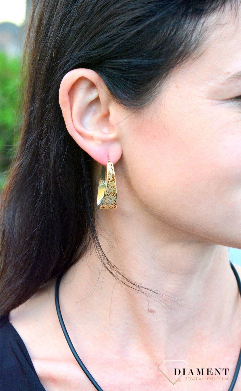 Duże złote kolczyki w kształcie ażurowego koła DIA-KLC-4291-585.jpg