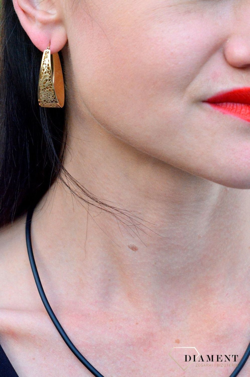 Duże złote kolczyki w kształcie ażurowego koła DIA-KLC-4291-585.jpg