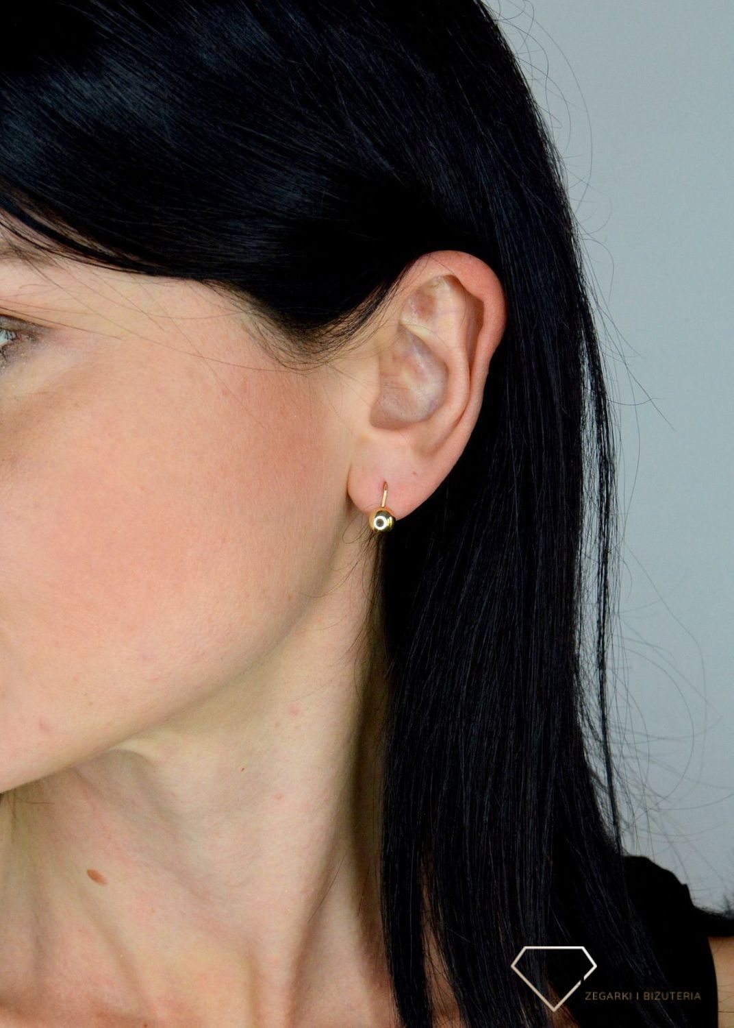 Złote kolczyki dla dziewczynki gładkie kółka DIA-KLC-4406-585.jpg