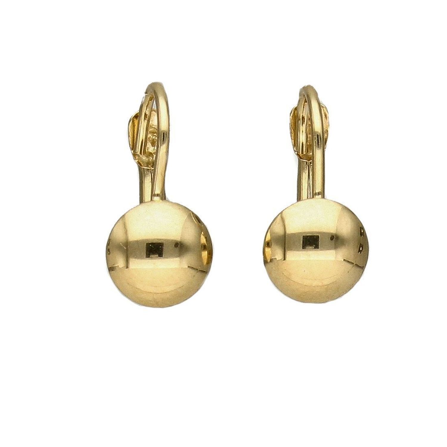 Złote kolczyki dla dziewczynki gładkie kółka DIA-KLC-4406-585.jpg