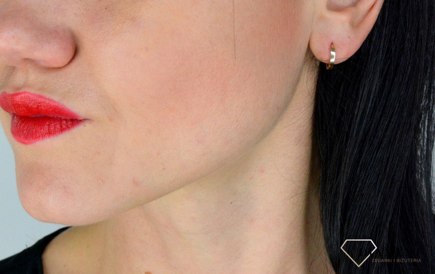 Złote kolczyki dla dziewczynki gładkie małe kółka DIA-KLC-4416-585.jpg