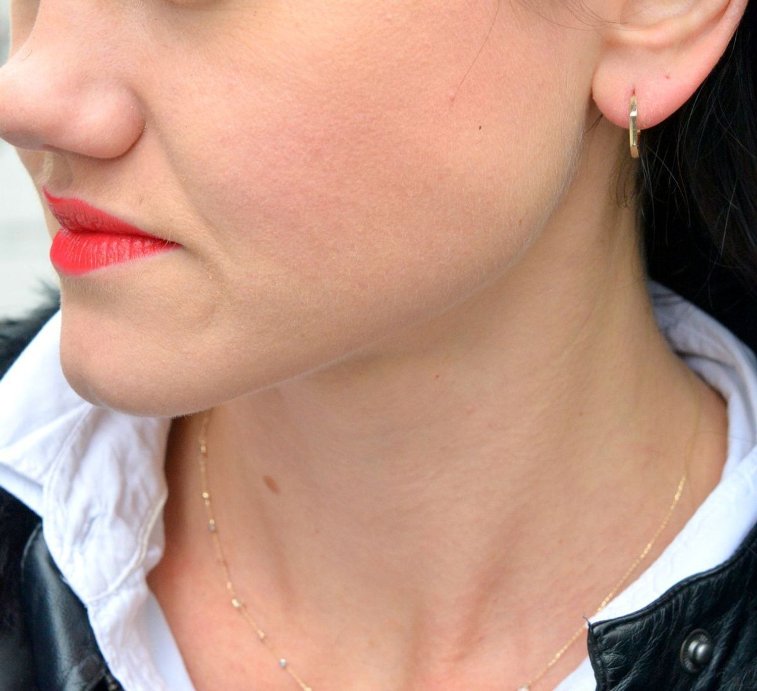 Złote kolczyki kółka ze ściętymi brzegami DIA-KLC-4418-585.jpg