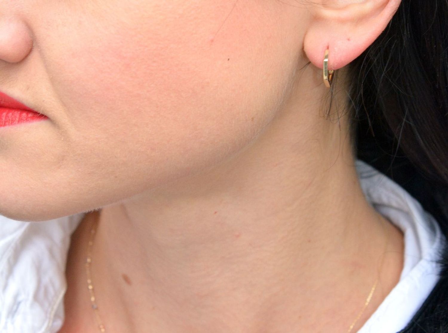 Złote kolczyki kółka ze ściętymi brzegami DIA-KLC-4418-585.jpg