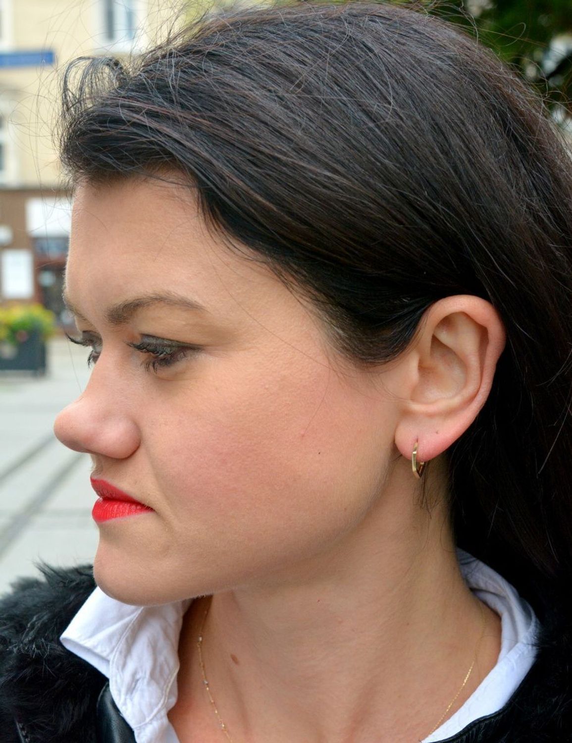 Złote kolczyki kółka ze ściętymi brzegami DIA-KLC-4418-585.jpg