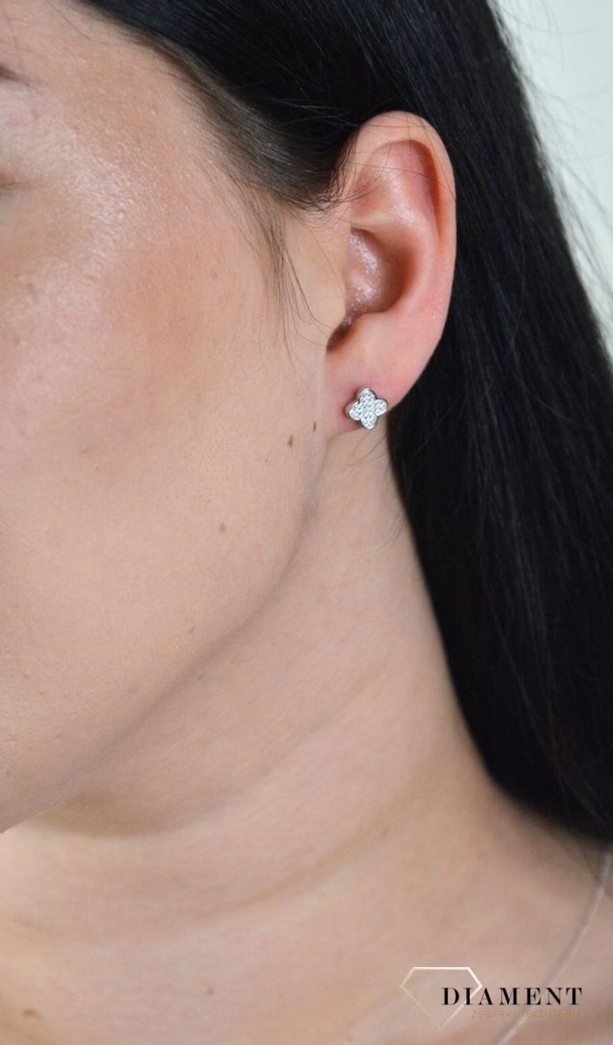 Srebrne kolczyki koniczynki ozdobione cyrkonią DIA-KLC-4734-925.jpg