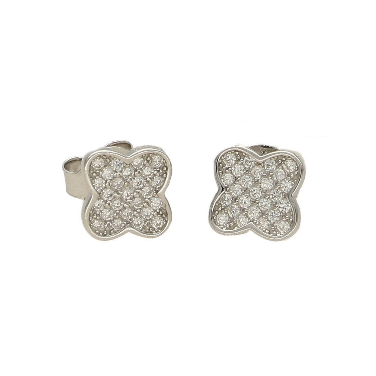 Srebrne kolczyki koniczynki ozdobione cyrkonią DIA-KLC-4734-925.jpg